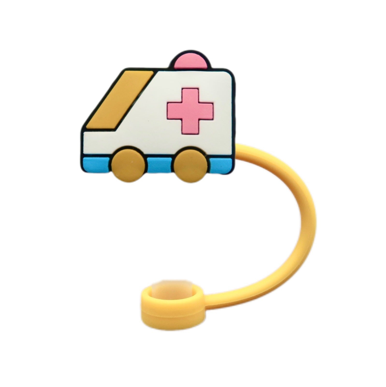 Wholesale 10pcs Cartoon Silicone Dustproof 8/10mm Straw Cover